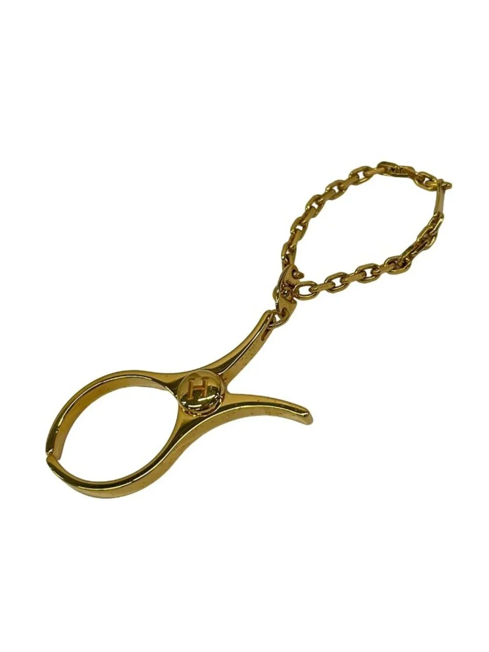 Hermes Firou Gold Glove Holder Gloves